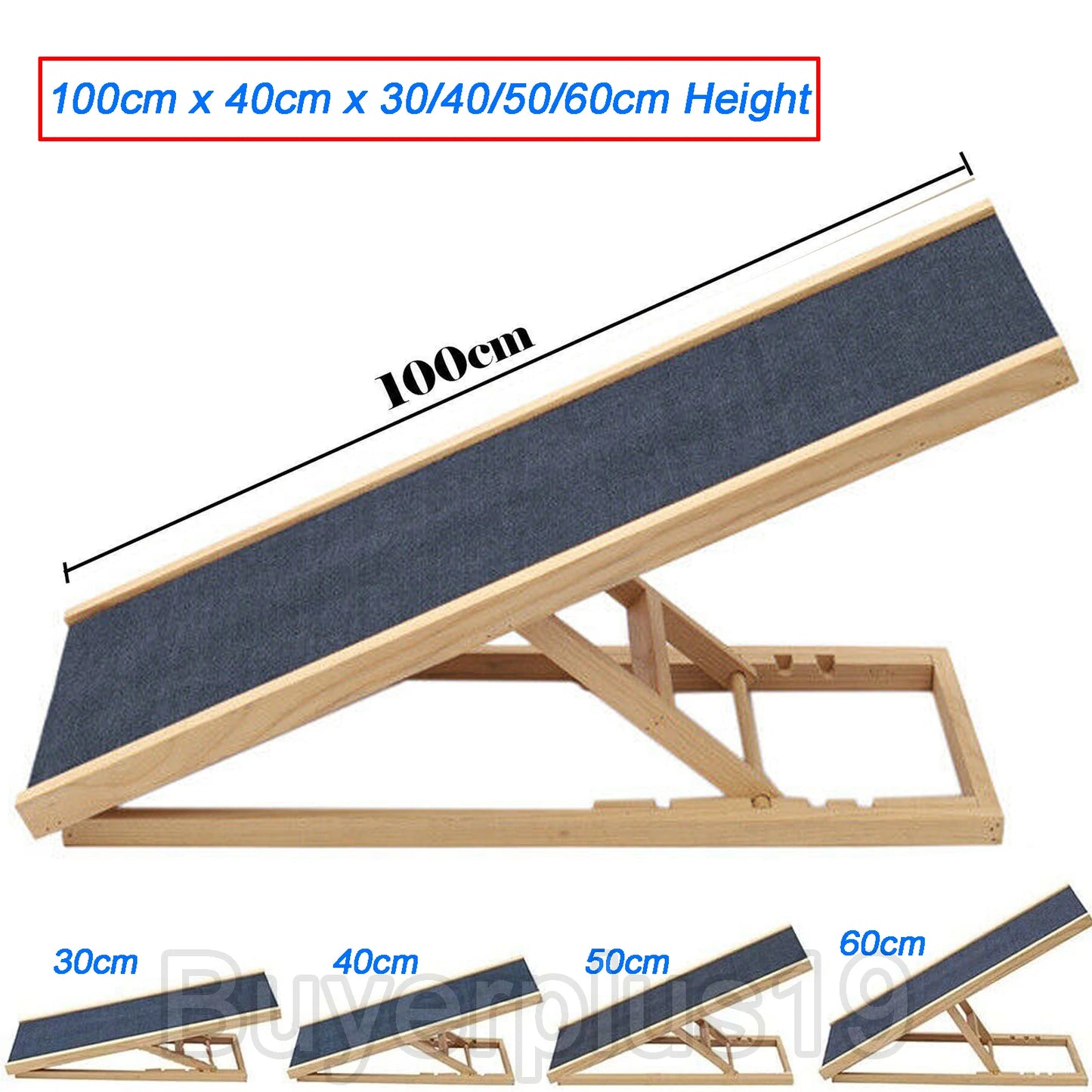 Rampe orthopédique Cocoon Pet - réglage 4 hauteurs